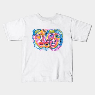 art faces Kids T-Shirt